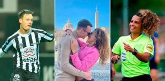 Lo expulsaron, discutieron en la cancha y se enamoraron: la apasionada historia del futbolista y la árbitra que conmueve a Europa