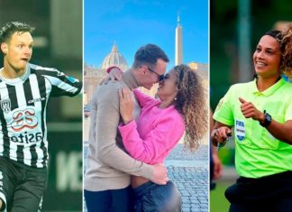 Lo expulsaron, discutieron en la cancha y se enamoraron: la apasionada historia del futbolista y la árbitra que conmueve a Europa