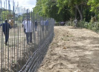 El 93% del personal construye verja fronteriza es dominicano