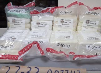Incautan 48 paquetes de cocaína que iba hacia Puerto Rico