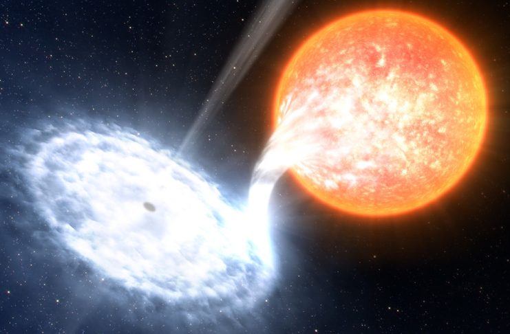 Encuentran una estrella similar al Sol que orbita un agujero negro cercano