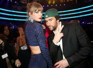 Taylor Swift baila merengue al ritmo de Bad Bunny en los Grammy 2023