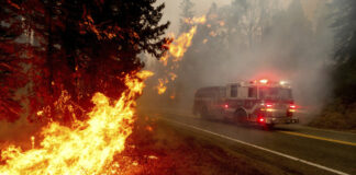 Graban un enorme remolino de fuego provocado por masivos incendios en Chile