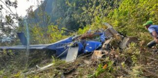 Reportan al menos un fallecido tras caer helicóptero en Los Cacaos, San Cristóbal