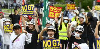 Arranca la cumbre del G7 entre protestas contra su celebración en Hiroshima