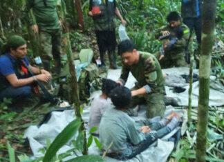 Niños rescatados en la selva colombiana habían estado huyendo de los grupos armados