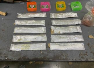 En un deposito de Inposdom ocupan 39 láminas de cocaína Los agentes antinarcóticos, inspectores y unidades caninas, inspeccionaron en uno de los depósitos del Inposdom, cuando detectaron sustancias extrañas en varias cajas, llaveros y otros accesorios, que serían enviados a través del correo a Canadá.