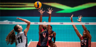 El sexteto de la República Dominicana consiguió su primer triunfo en el Campeonato Mundial de Voleibol Femenino U-21, tras derrotar 3-0 este sábado al combinado de Tunisia (25-20, 25-18 y 25-20) en choque correspondiente al Grupo B.