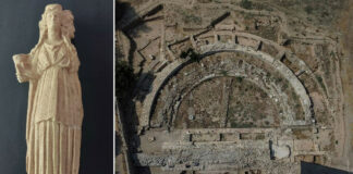 Una estatua de hace 2.300 años de la diosa de la magia de 3 cabezas es encontrada en Turquía