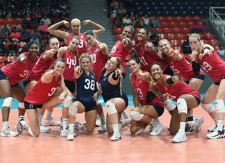 La República Dominicana barrió este viernes 3-0 (25-14, 25-21, 25-19) a la representación de Cuba, para citarse con Estados Unidos en la Serie Final de la Tercera Copa Panamericana de Voleibol Final Six, que se desarrolla en el Palacio del Voleibol Gióriver Arias, del Centro Olímpico Juan Pablo Duarte.