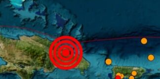 Un sismo de magnitud 4.4 se registró esta mañana en el noreste de República Dominicana, con epicentro en la Bahía de Samaná.