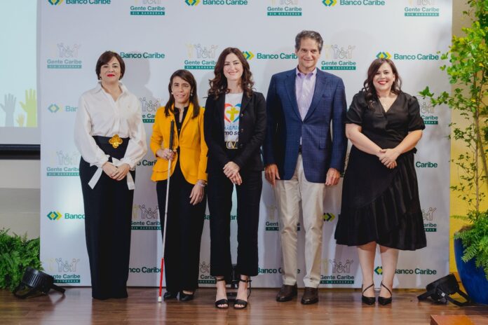 Banco Caribe fortalece programas de inclusión de personas con discapacidad La vicepresidenta de talento, cultura y procesos de Banco Caribe, Francesca Luna, destacó las acciones que ejecutan en favor de las personas con discapacidad que la consolidan como una entidad inclusiva para que los clientes, colaboradores y relacionados, sin distinción de su condición, raza, género o preferencias, ejerzan sus derechos, aprovechen sus habilidades y beneficiarse de las oportunidades de del entorno.