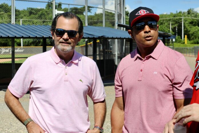 José Miguel Bonetti Du-Breil, miembro de la Junta Directiva del Escogido Baseball Club, está complacido con lo que ha visto en la preparación del club para el torneo otoño-invernal 2023-24 de la Liga de Béisbol Profesional de la República Dominicana.