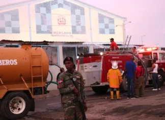Investigan causas del incendio en mercado Dajabón