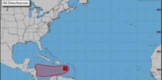 Una vaguada de baja presión sobre el este del mar Caribe podría convertirse en una depresión tropical a finales de esta semana, informó el Centro Nacional de Huracanes de Estados Unidos en su boletín de este martes.