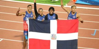 La República Dominicana ganó la medalla de oro en el relevo mixto 4x400 metros de los Juegos Panamericanos, con un gran cierre de Marielidy Paulino.
