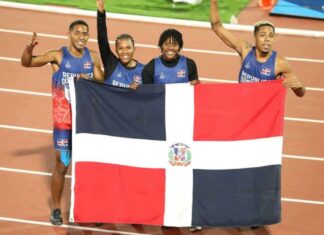 La República Dominicana ganó la medalla de oro en el relevo mixto 4x400 metros de los Juegos Panamericanos, con un gran cierre de Marielidy Paulino.