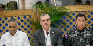 El presidente Luis Abinader encabezó este lunes en el Palacio de la Policía la reunión para el fortalecimiento del Plan de Seguridad Ciudadana.