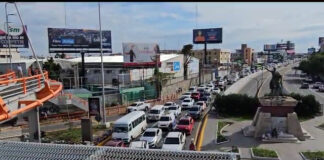 Cierre del paso a desnivel de la 27 de Febrero congestiona el tránsito en toda la periferia