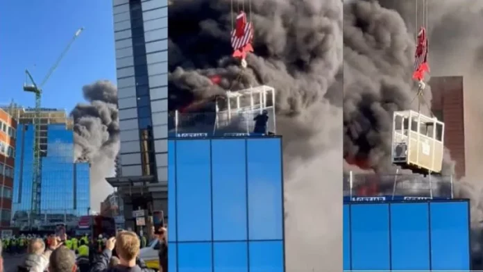 Se incendia edificio de gran altura en Reading, Reino Unido