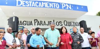 El Ministerio de Interior y Policía entregó un destacamento en la sección Los Quezada, Bonagua, La Vega, construido en colaboración entre las autoridades y un grupo de empresarios locales. Igual fue ofrecido un agasajo navideño a dirigentes comunitarios de la provincia.