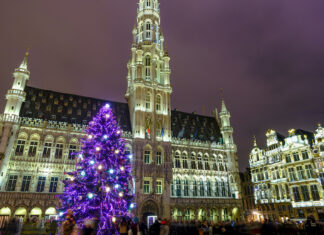 Muere una mujer tras caerle encima un árbol de Navidad en Bélgica