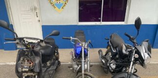 La Policía Nacional en Azua, bajo el mando de Rolando Marcos Rosario Guerrero, informó este miércoles que desmanteló una supuesta banda que se dedicaba a robar motocicletas en esa zona, y apresó a dos personas.