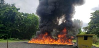 La Procuraduría General de la República (PGR) informó este viernes que incineró más 1,480 kilos de diferentes drogas, incluyendo el decomiso de las 58 pacas de cocaína que fueron ocupadas la semana pasada en Baní, provincia Peravia, producto de una operación conjunta de las autoridades.