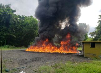La Procuraduría General de la República (PGR) informó este viernes que incineró más 1,480 kilos de diferentes drogas, incluyendo el decomiso de las 58 pacas de cocaína que fueron ocupadas la semana pasada en Baní, provincia Peravia, producto de una operación conjunta de las autoridades.