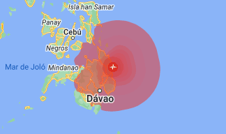 El terremoto ocurrió alrededor de las 22:30, hora local, de este sábado y tuvo una profundidad de 32,8 kilómetros, dijo el USGS. Según la agencia, fue "relativamente poco profundo y lo suficientemente cerca de tierra como para generar fuertes temblores en comunidades cercanas".
