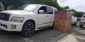 El Cuerpo Especializado de Seguridad Fronteriza Terrestre (Cesfront) se incautó este miércoles de 400,800 unidades de cigarrillos en un hotel del Municipio de Manzanillo, en Montecristi, informó el cuerpo.