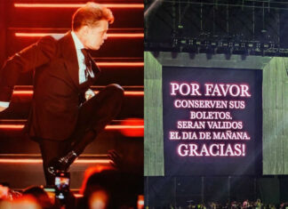La productora anuncia la posposición para este jueves 18 del concierto de Luis Miguel por inconvenientes técnicos de fuerza mayor en el Estadio Olímpico Félix Sánchez.