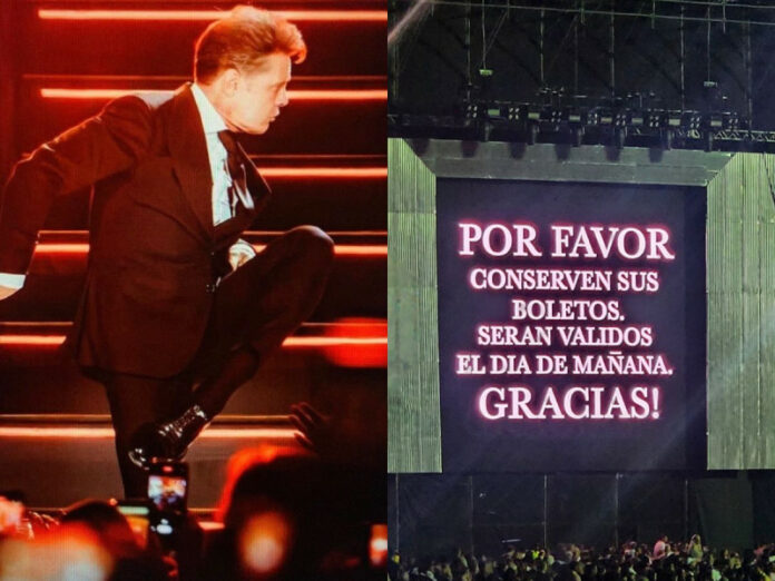 La productora anuncia la posposición para este jueves 18 del concierto de Luis Miguel por inconvenientes técnicos de fuerza mayor en el Estadio Olímpico Félix Sánchez.