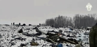 El Comité de Investigaciones ruso comunicó que se determinó el lugar desde el que se lanzó el misil que impactó contra el avión militar ruso Il-76 sobre la provincia rusa de Bélgorod.