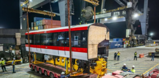 Llegó a República Dominicana el primer tren del Monorriel de Santiago, una obra de vital importancia para el sistema de transporte público colectivo en la ciudad.