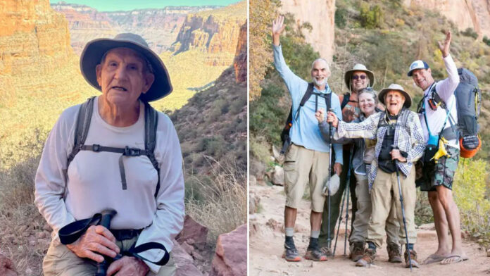 Anciano de 92 años rompe récord de la persona de mayor edad en cruzar a pie el Gran Cañón