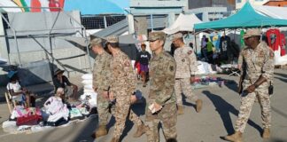 Una comitiva militar de la Embajada de los Estados Unidos, visitó la zona norte de la frontera entre la República Dominicana y Haití, donde incluyeron el mercado binacional de Dajabón.