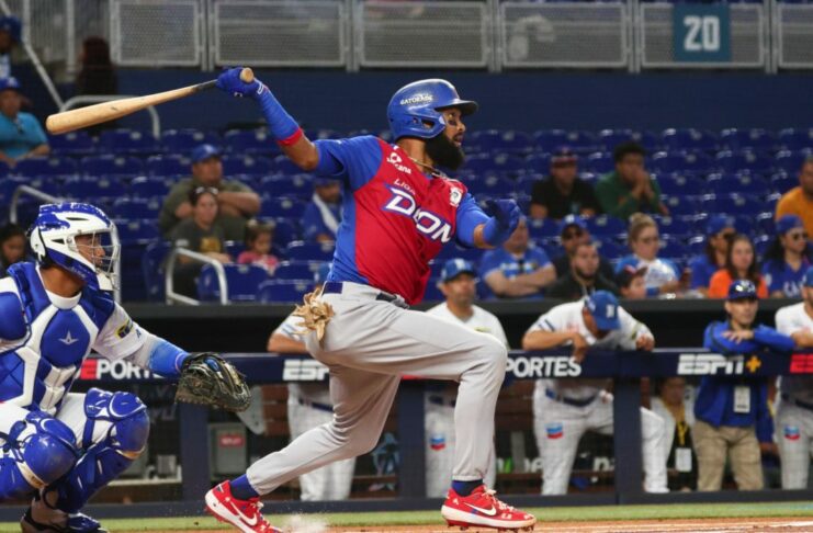 RD derrota a Nicaragua y logra su primera victoria en la Serie del Caribe 2024 Con dos carreras en la parte alta del octavo episodio, los Tigres del Licey pudieron venir de atrás y derrotaron 5 por 4 al equipo representante de Nicaragua para así obtener su primera victoria en la Serie del Caribe Miami 2024.