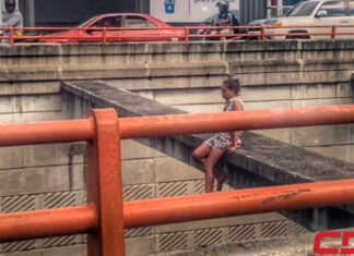 Rescatan joven intentó suicidarse en paso a desnivel de la 27 de Febrero