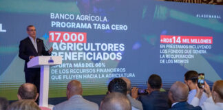 El presidente Luis Abinader aseguró este lunes que República Dominicana es, en gran parte, autosuficiente en materia de seguridad alimentaria, pasando de 88.5 % en 2019 a 90.6 % en 2023, a pesar de que somos una isla con poco terreno.