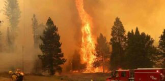 Estados Unidos experimenta hoy situaciones climáticas que van desde la tormenta de nieve más poderosa de la temporada en California (oeste) a devastadores incendios forestales en Texas (sur).