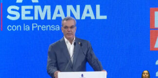 El presidente dominicano Luis Abinader este lunes