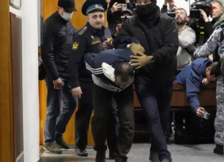 Primeras imágenes de los terroristas del Crocus City Hall desde un tribunal de Moscú