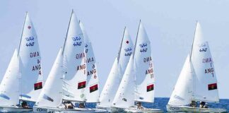 Angola festeja hoy la clasificación para los Juegos Olímpicos de París 2024 de la dupla formada por Matias Moutinho y Manuela Paulo, tras terminar primeros entre los países africanos en el Campeonato Mundial de vela 470.