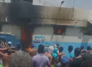 Incendio afecta cárcel La Victoria