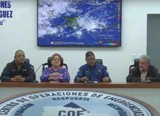 COE pone en alerta 18 provincias por vaguada