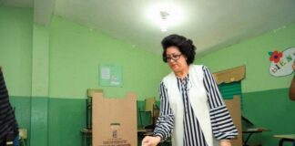 Cristina Lizardo votará a las 10:00 de la mañana en la escuela Patria Mella