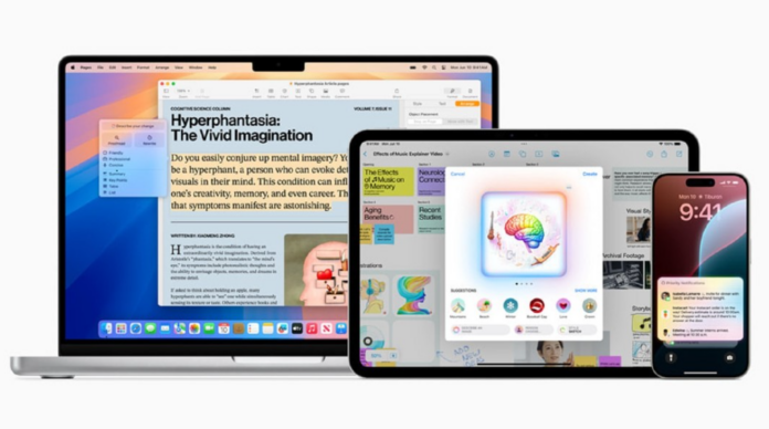Apple introduce IA en sus dispositivos de nueva actualización
