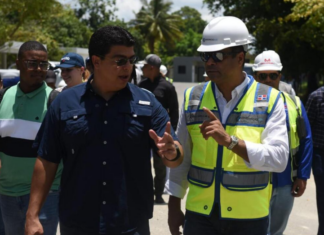 Caasd supervisa avances en ampliación de segunda etapa del Acueducto Barrera de Salinidad