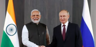 Vladímir Putin se reúne con el primer ministro indio